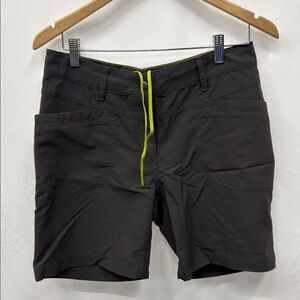MEC Athletic Shorts Black Yellow Streamlined Fit